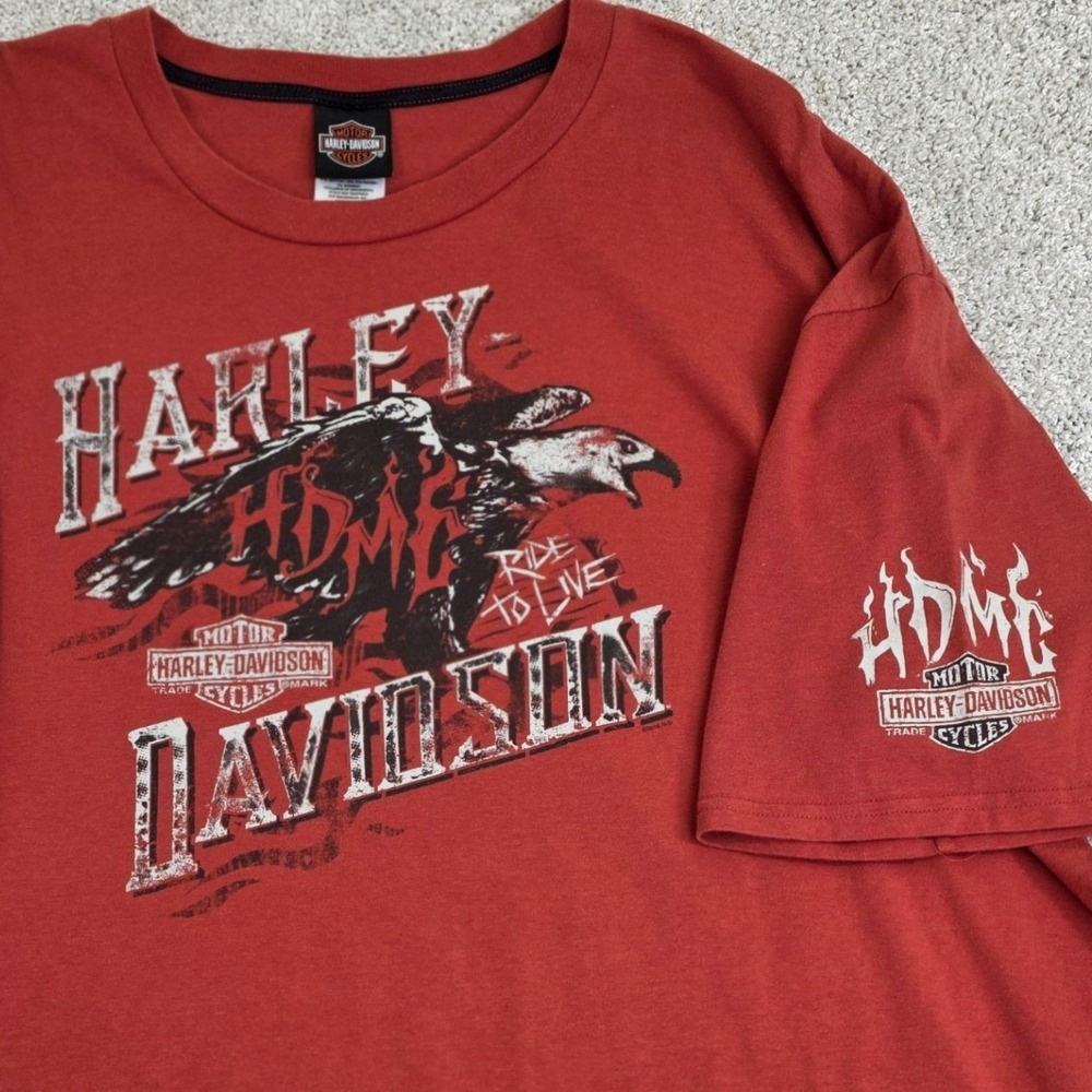 2016 Harley Davidson T-shirt 3XL Mens Eagle Curacao Caribbean Dealer Graphic